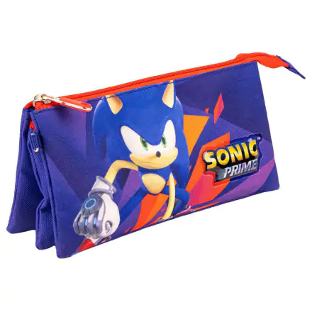 Sonic Prime triple pencil case termékfotója