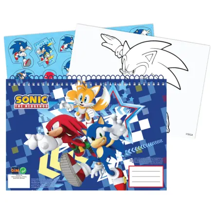 Sonic Rush A/4 spiral sketchpad 40 sheets with stickers product photo