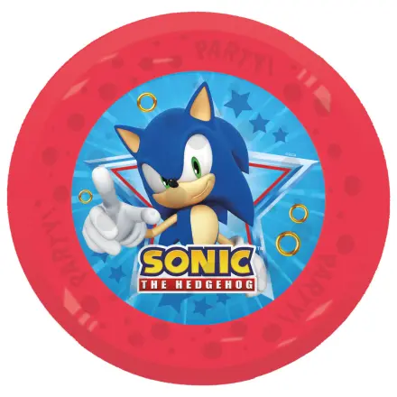 Sonic the Hedgehog Sega micro premium plastic flat plate 4-piece set 21 cm product photo