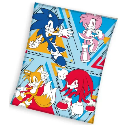 Sonic Speedstorm fleece blanket product photo