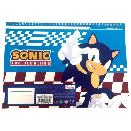 Sonic Speedy A/4 Spiral Sketchbook with 40 Stickers product photo