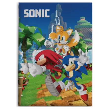 Sonic Speedy Dreams fleece blanket product photo