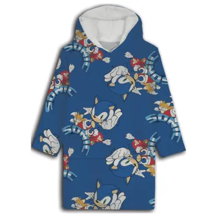 Sonic Team Wearable Plush Fleece Blanket Poncho for 7-14 Years product photo