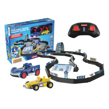 Sonic the Hedgehog RC remote-controlled Car 1/43 2.4GHz Tabletop Racing Set product photo
