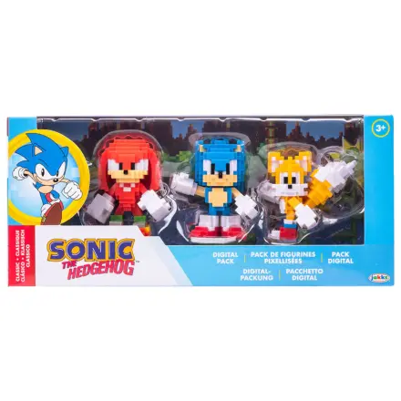 Sonic The Hedgehog pack 3 figures 6cm product photo