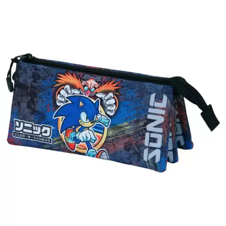 Sonic The Hedgehog Checkpoint triple pencil case termékfotója