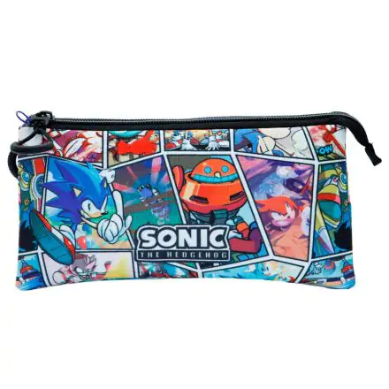 Sonic the Hedgehog Comic triple pencil case termékfotója