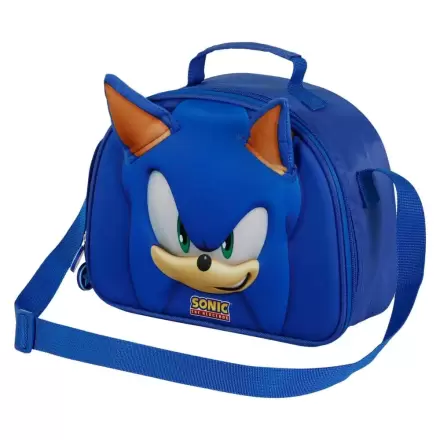 Sonic the Hedgehog Face 3D lunch bag termékfotója