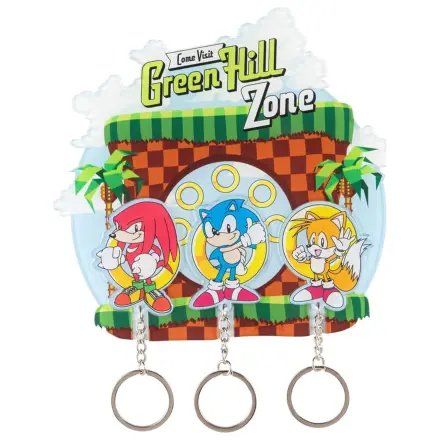 Sonic the Hedgehog Key rack incl. 3 key rings product photo