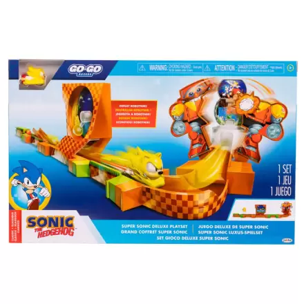 Sonic - The Hedgehog Go Go Racers Mini Figure Playset Launching ramps Deluxe termékfotója