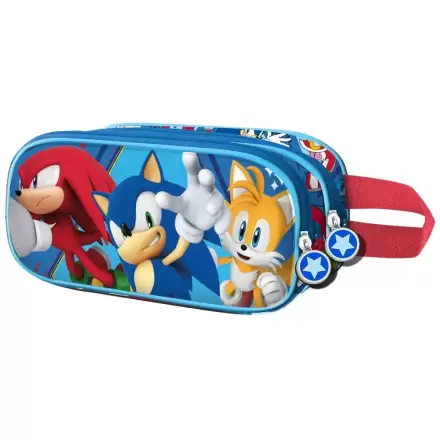 Sonic the Hedgehog Heroes double 3D pencil case product photo