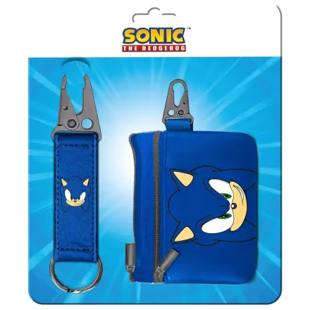 Sonic the Hedgehog keyring + purse set product photo