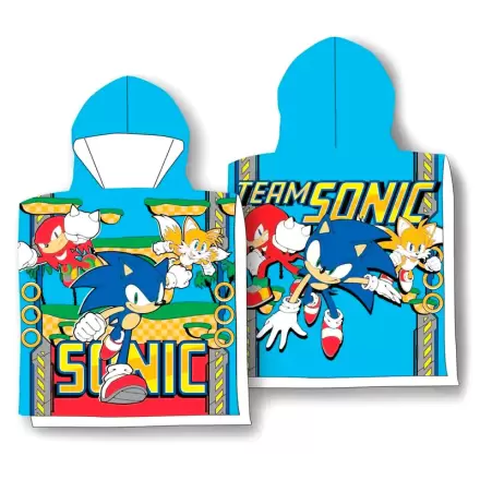 Sonic The Hedgehog microfibre poncho towel termékfotója