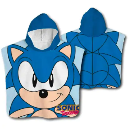 Sonic The Hedgehog microfibre poncho towel product photo