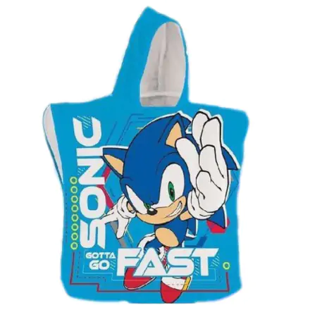 Sonic The Hedgehog microfibre poncho towel product photo