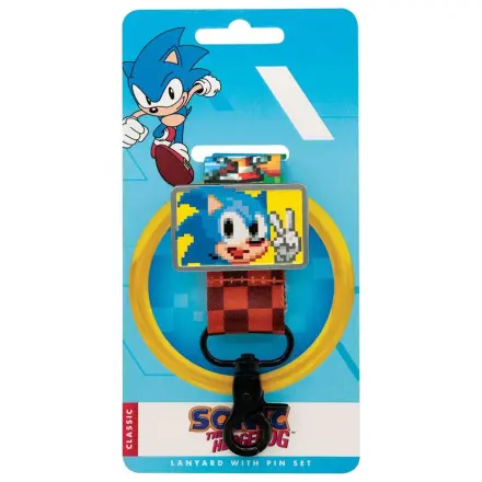 Sonic The Hedgehog Lanyard & Pin Badge Set product photo