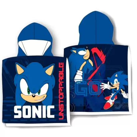 Sonic The Hedgehog cotton poncho towel termékfotója