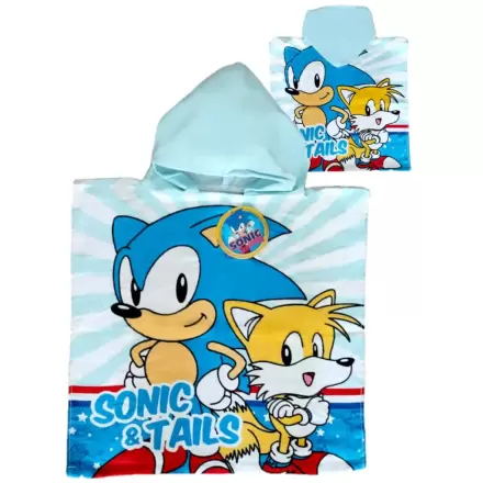 Sonic The Hedgehog cotton poncho towel termékfotója