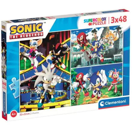 Sonic The Hedgehog puzzle 3x48pcs product photo