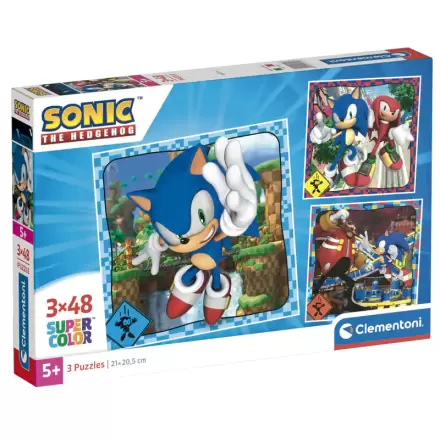 Sonic the Hedgehog puzzle 3x48pcs termékfotója