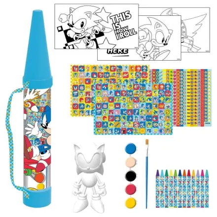 Sonic The Hedgehog pencil colouring set product photo