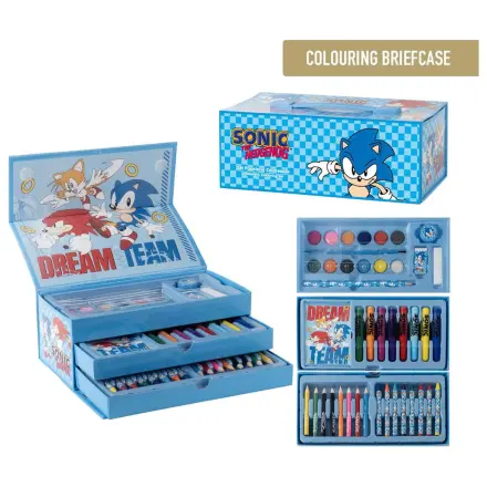 Sonic the Hedgehog Colouring stationery case product photo