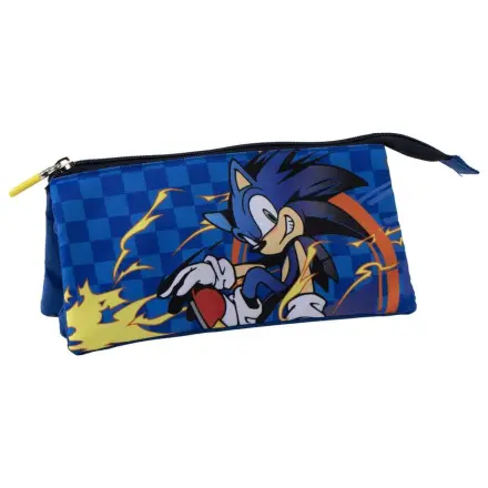 Sonic the Hedgehog triple pencil case product photo