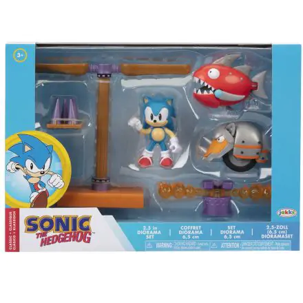 Sonic The Hedgehog diorama set 6cm termékfotója