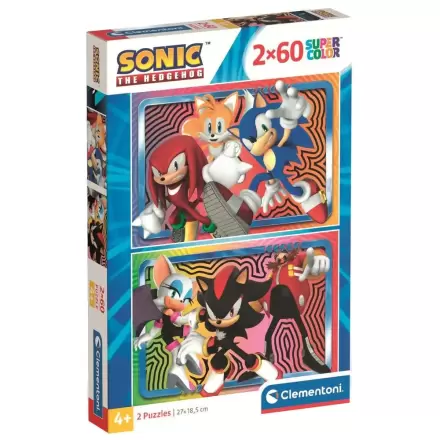 Sonic the Hedhehog puzzle 2x60pcs product photo