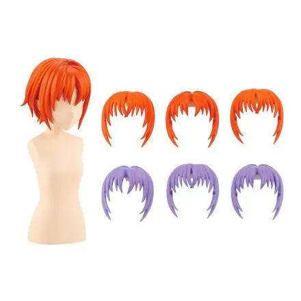 Sousai Shojo Teien Model Kit Accesoory Set 1/10 After School Short Wigs Type A Orange & Purple product photo