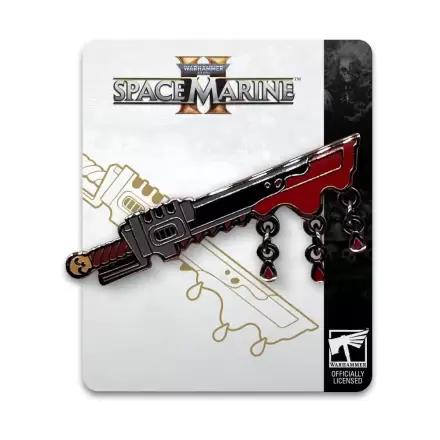 Space Marine 2 Pin Badge Chainsword  5 cm  product photo