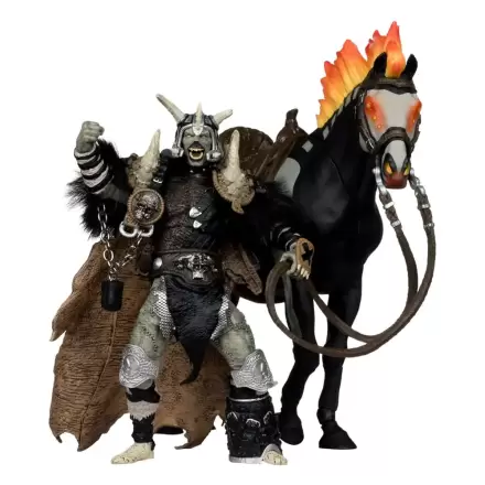 Spawn Action Figure Bloodaxe with Horse (Spawn: The Dark Ages) (McFarlane Toys 30th Anniversary) (Gold Label) 18 cm product photo