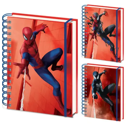 Marvel Spiderman A5 3D lenticular notebook product photo