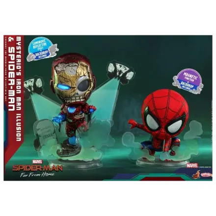 Spider-Man Cosbaby Wave 3 Mysterio's Iron Man Illusion & Spider product photo