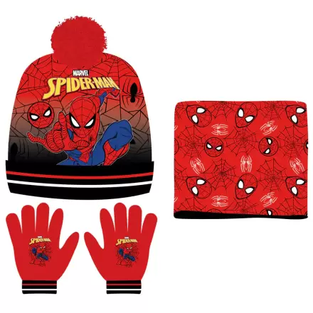 Marvel Spiderman snood hat gloves set product photo
