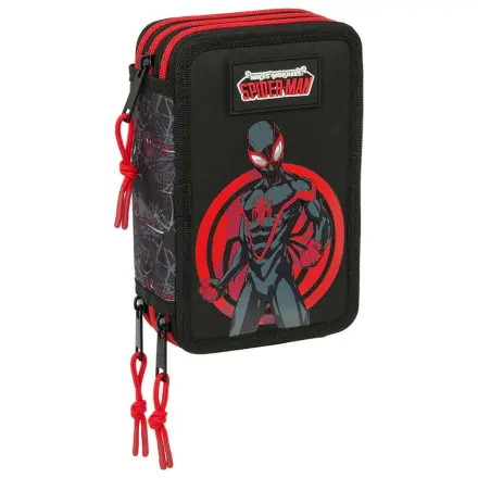 Marvel Spiderman Miles Morales triple pencil case 37pcs product photo