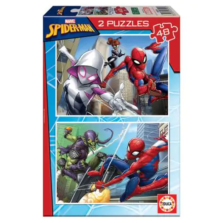 Marvel Spiderman puzzle 2x48pcs termékfotója