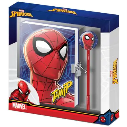 Marvel Spiderman Sides set diary + pen product photo