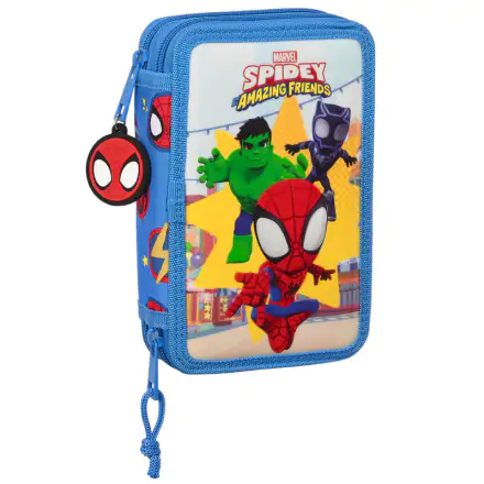 Marvel Spiderman Spidey Team Up double pencil case 28pcs product photo