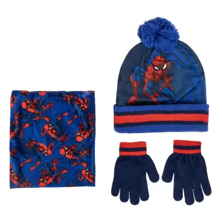 Marvel Spiderman winter set snood hat gloves product photo