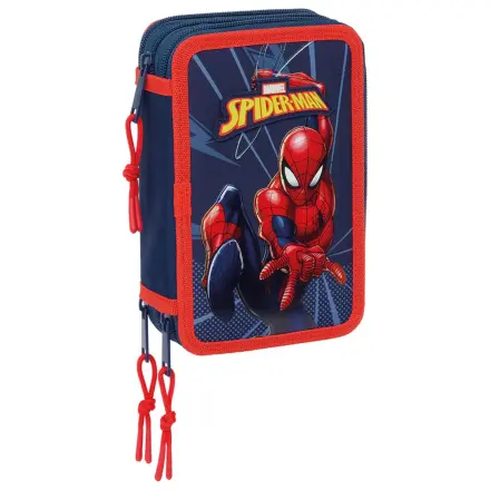 Marvel Spiderman triple pencil case 37pcs product photo