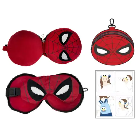 Marvel Spiderman travel cushion + mask product photo