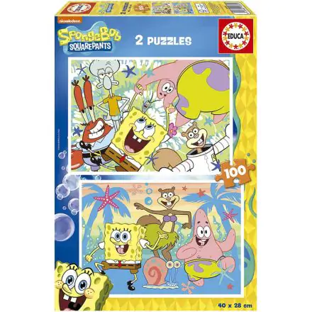 Sponge Bob puzzle 2x100pcs product photo