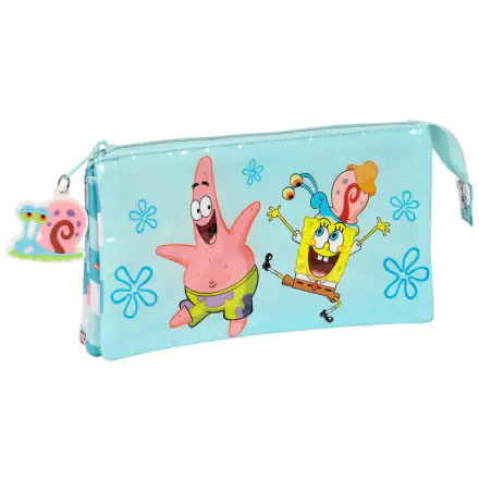Sponge Bob Stay Positive triple pencil case product photo