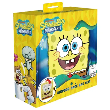 SpongeBob 3D Foam AirPods Case Bag Clip product photo