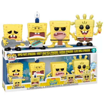 Spongebob Funko POP! Television Vinyl Figure 4-Pack (EMEA) 9 cm product photo