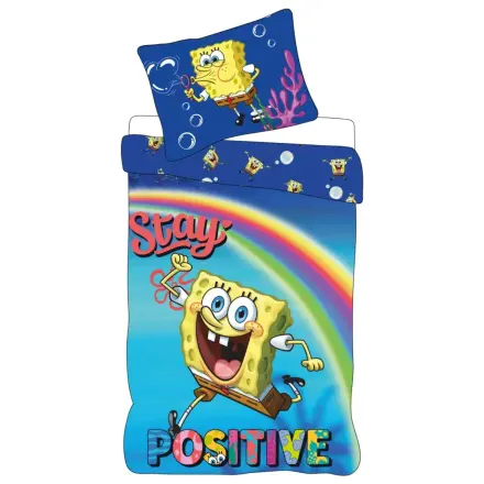 SpongeBob Stay Positive Children's, Preschool Duvet Cover product photo