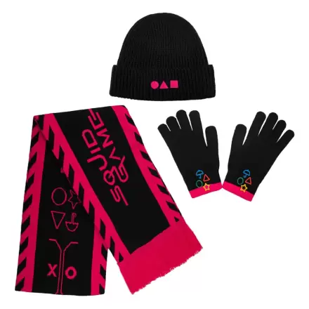 Squid Game Scarf, Beanie, Gloves Set Squid Game termékfotója