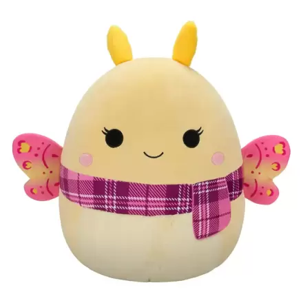 Squishmallows Plush Figure Yellow Moth with Pink Plaid Scarf Miry 50 cm product photo