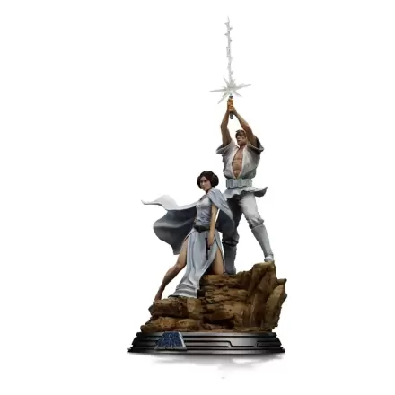 Star Wars Deluxe Art Scale Statue 1/10 Luke and Leia 41 cm termékfotója